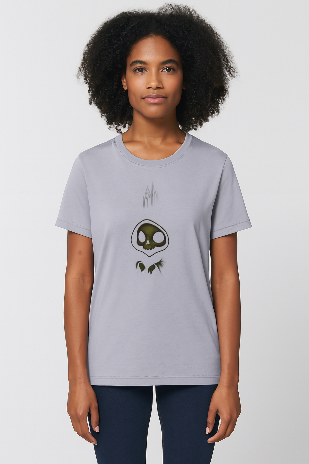 Grin Reaper Unisex Tee – Organic Cotton, Gothic Minimalism
