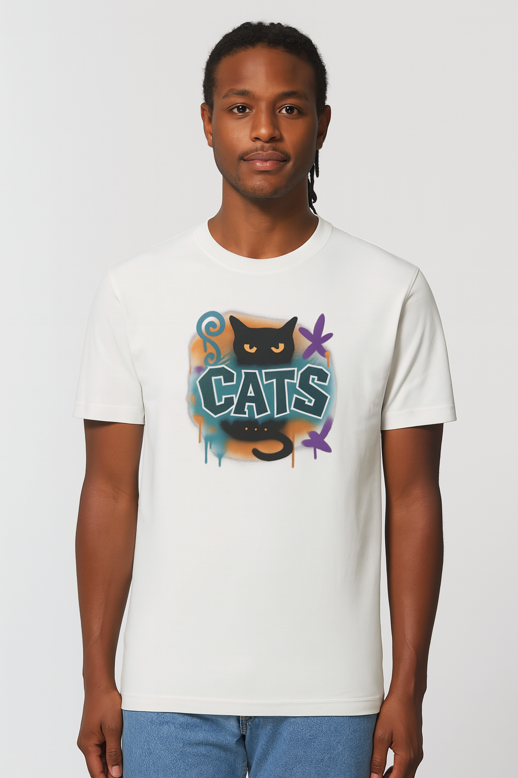 CATS Urban Graffiti Tee – Organic Cotton Unisex Fit