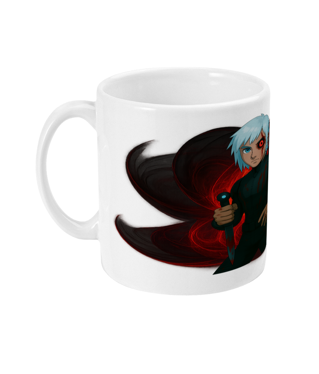 Bloodbound Familiar — Gothic Anime Ceramic Mug (11oz)