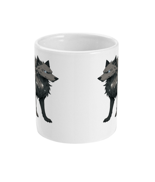 Twin Howl Ceramic Mug – Fierce Wolf Design (11oz)