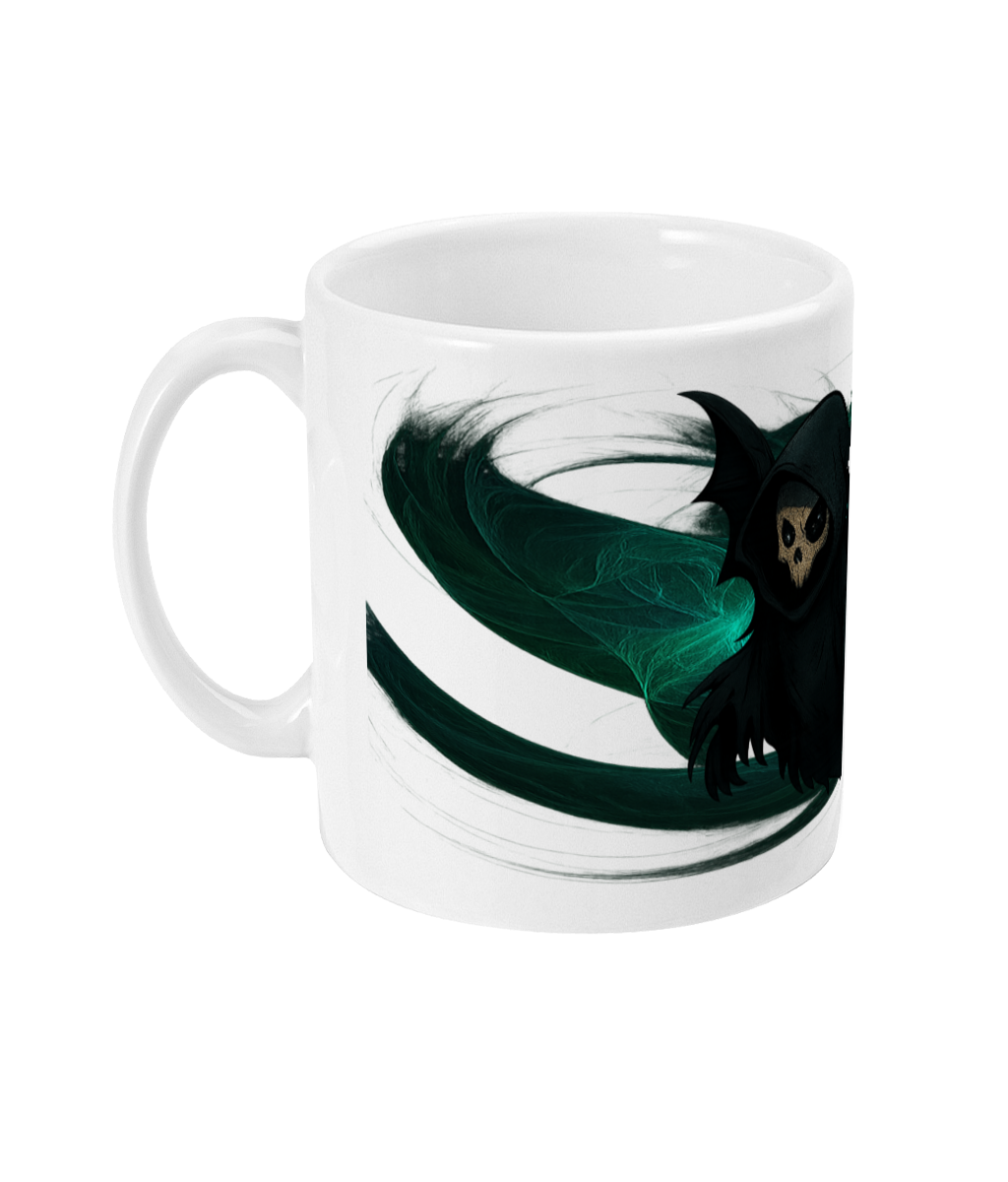 "Wings of the Forgotten" Ceramic Mug – Dark Fantasy Edition
