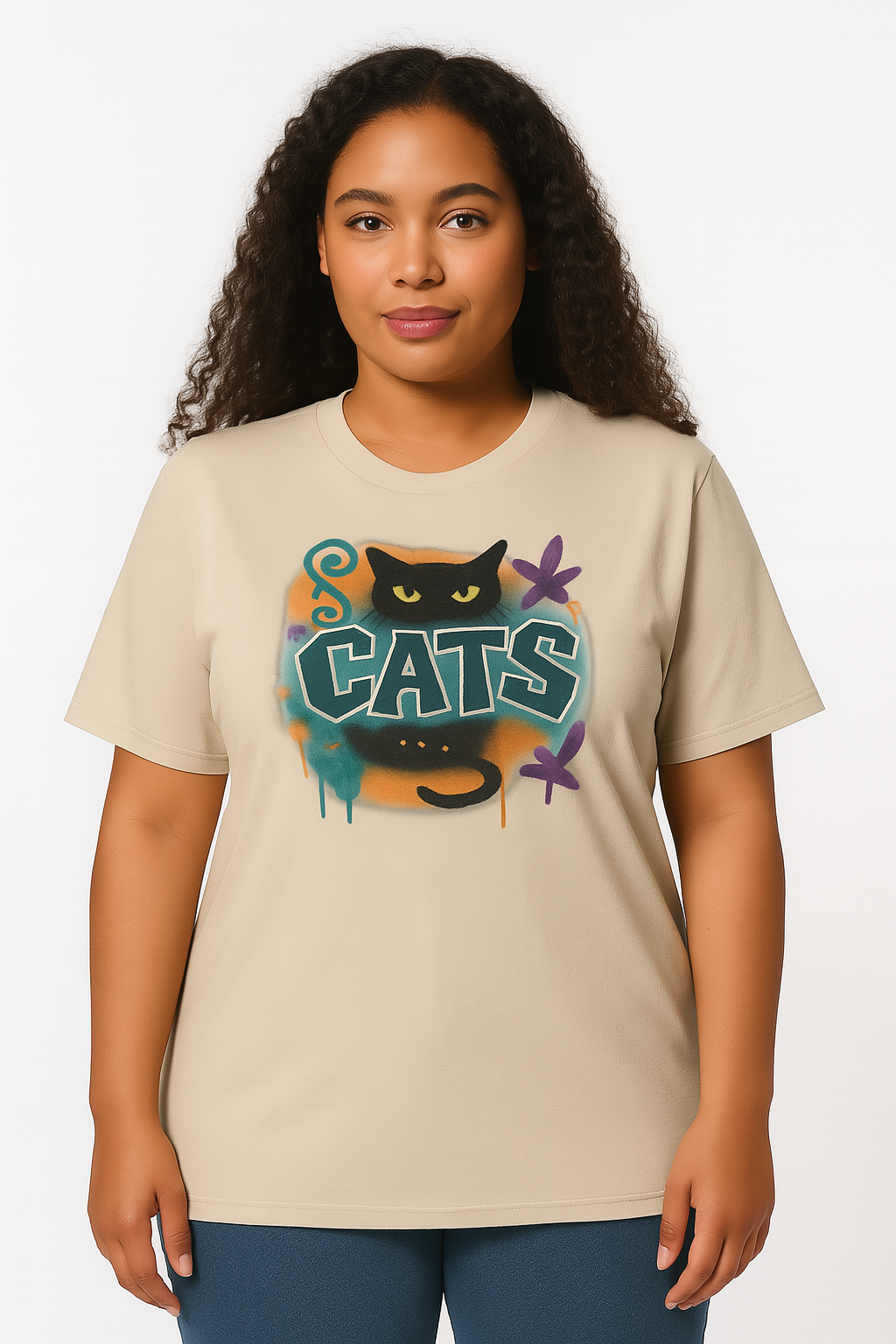 CATS Urban Graffiti Tee – Organic Cotton Unisex Fit
