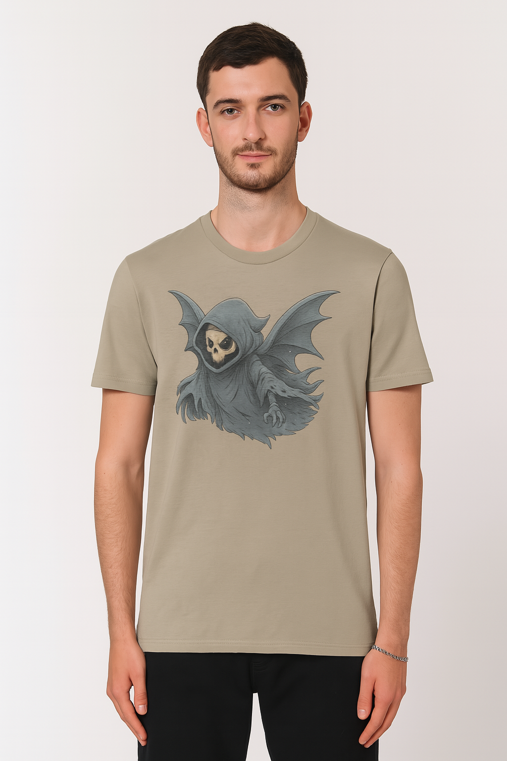 Wraithborne Organic Cotton Unisex Tee – Reaper Fantasy Print