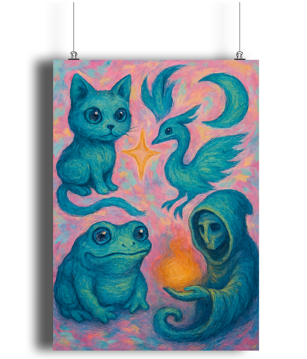 Mystical Companions Art Print