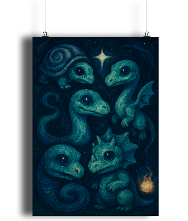 Tiny Titans of the Cosmos Art Print