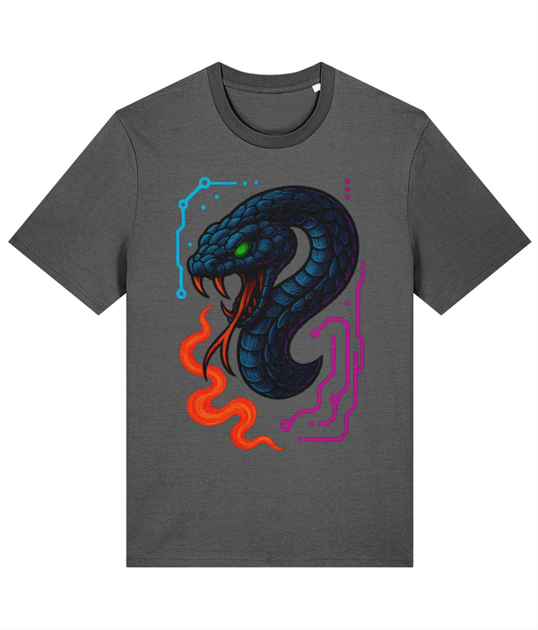Cyber Serpent Neon Circuit Tee - 4XL/5XL