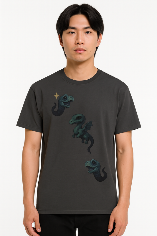 Youngling Trio Unisex Tee – Mythical Mischief in Motion
